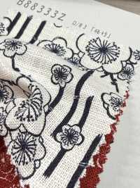 B88333Z ムラ糸クロス 藍古布 半折[生地] VANCET サブ画像