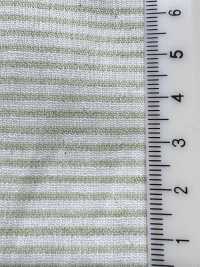KYC443-2 麻混 先染め ピケ ボーダー 高島ちぢみ[生地] 宇仁繊維(小紋工房) サブ画像