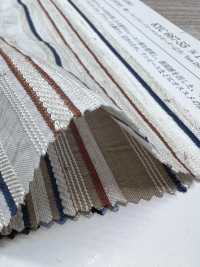 KYC667-55-1 綿 レーヨン リネン ドビー マルチボーダー[生地] 宇仁繊維(小紋工房) サブ画像