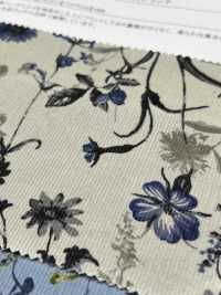 19189 シャツ コール 水彩花柄 プリント[生地] SUNWELL(サンウェル) サブ画像