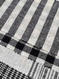 59992 C/L ネッピースラブ エクリュチェック&ストライプ[生地] VANCET サブ画像