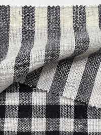 59992 C/L ネッピースラブ エクリュチェック&ストライプ[生地] VANCET サブ画像