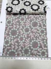 4027-848-1 綿 ローン 刺繍 ボンボンフラワー レース[生地] 北高 サブ画像
