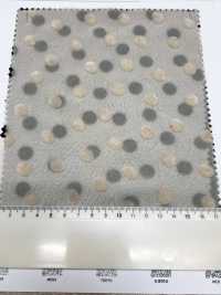 3025-1911-1 75d シフォン ロング フロッキー ランダムドット[生地] 北高 サブ画像