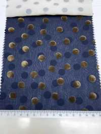 3025-1911-1 75d シフォン ロング フロッキー ランダムドット[生地] 北高 サブ画像