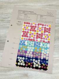 850614 スケア 未晒コットン Little Pocke "mini mini flower"[生地] VANCET サブ画像