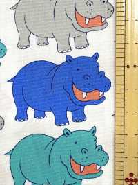 850620 ブロード ハッピヒッポ[生地] VANCET サブ画像