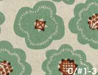 850626 綿麻キャンバス フラワービスケット[生地] VANCET サブ画像