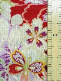 850629 スケア 花金和柄 花蝶風月[生地] VANCET サブ画像