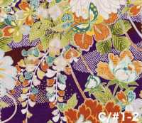 850629 スケア 花金和柄 花蝶風月[生地] VANCET サブ画像