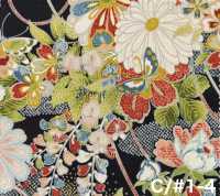 850629 スケア 花金和柄 花蝶風月[生地] VANCET サブ画像