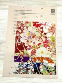 850629 スケア 花金和柄 花蝶風月[生地] VANCET サブ画像