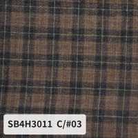 SB4H3011 オーガニックボイルローンチェック[生地] 柴屋 サブ画像