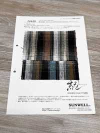 14449 綛-KASE- 10sスペック スラブツイル シャドウタータンチェッ[生地] SUNWELL(サンウェル) サブ画像