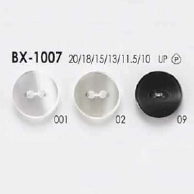 BX1007 ポリエステル樹脂製 表穴2つ穴ボタン
