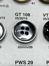 GT108 ジャケット・スーツ用貝調ボタン 「シンフォニーシリーズ」 アイリス サブ画像
