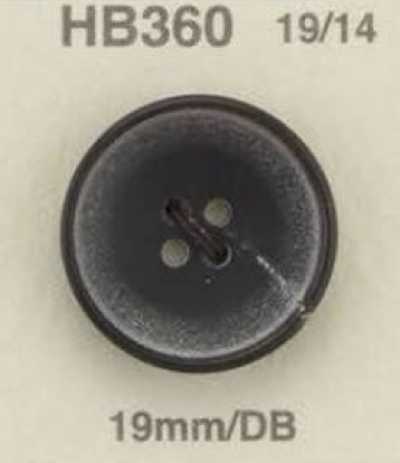 HB360 本水牛製 表穴4つ穴ボタン