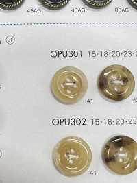 OPU301 ユリア樹脂製 フチあり 4つ穴ボタン サブ画像