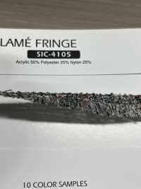 SIC-4105 マルチカラーラメフリンジ 約15mm[レース] SHINDO(SIC) サブ画像