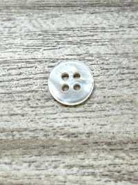 SW17-OUTLET 本貝ボタン-白蝶貝- 11.5MM アイリス サブ画像