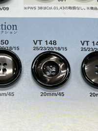 VT148 ジャケット・スーツ用貝調ボタン 「シンフォニーシリーズ」 アイリス サブ画像