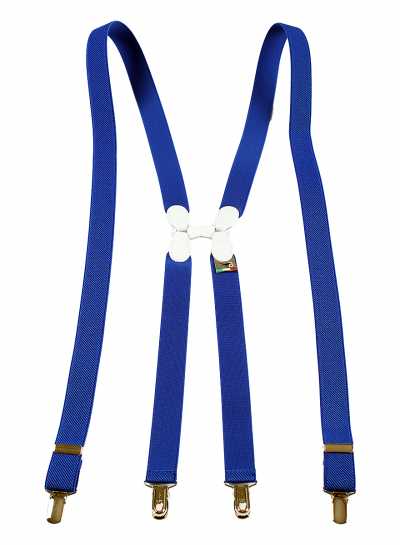 BRETELLE&BRACES ブルー H型 サスペンダー