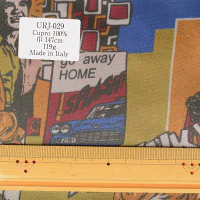 URJ-029 イタリア製 キュプラ100%プリント裏地 ポップなプリント柄 TCS サブ画像
