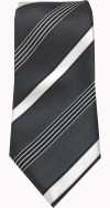 NE-405 西陣織ブラックストライプネクタイ