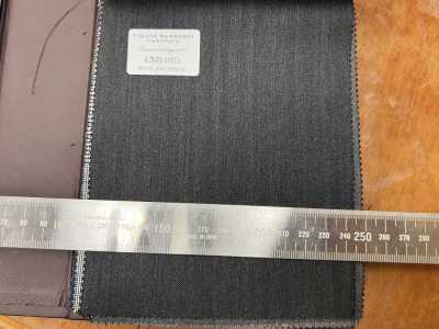 CNB1025 CANONICO(カノニコ) 定番 Super110's PERENNIAL ダークグレー シャドーストライプ
