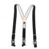 SR-BLACK SR-BLACK サスペンダー EXCYブレーシーズ ブラック 無地 2in1 35mm エラスティック