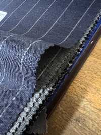 14CN1561 CANONICO 21μ RUSTIC TROPICAL ストライプ ネイビー[生地] CANONICO(カノニコ) サブ画像
