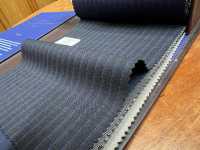 14CN-1527 CANONICO Super 120’s Tropical ブラック オルタネイトストライプ[生地] CANONICO(カノニコ) サブ画像