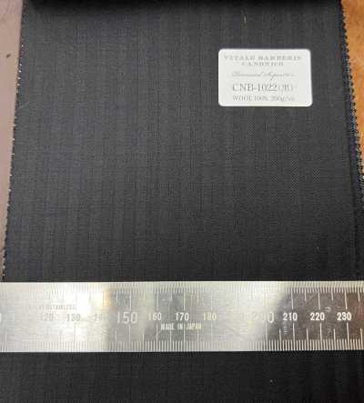 CNB1022 CANONICO(カノニコ) 定番 Super110's PERENNIAL 黒 シャドーストライプ
