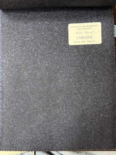 CNB2004 CANONICO(カノニコ) 定番 WOOLEN FLANNEL 紺 無地