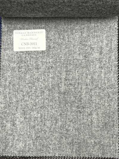 CNB2011 CANONICO(カノニコ) 定番 WOOLEN FLANNEL ライトグレー 無地