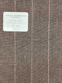 14CN1597 CANONICO 21 micron Wool & Linen ストライプ ブラウン[生地] CANONICO(カノニコ) サブ画像