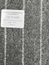 54CN5103 CANONICO(カノニコ) ORIGINAL WOOLEN FLANNEL ストライプ グレー[生地] CANONICO(カノニコ) サブ画像
