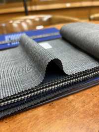 54CN5116 CANONICO(カノニコ) TRADITIONAL WORSTED 21μ プリンスオブウェールズチェック グレー[生地] CANONICO(カノニコ) サブ画像