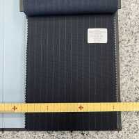 56454-23 25SS BEST SELECTION 【N-STRETCH】 エヌストレッチ チョークストライプ 濃紺[生地] 国島株式会社 サブ画像