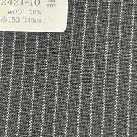 02421-10 25SS BEST SELECTION 【traditional fabric】チョークストライプ 黒[生地] 国島株式会社 サブ画像