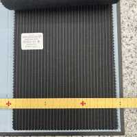 02421-10 25SS BEST SELECTION 【traditional fabric】チョークストライプ 黒[生地] 国島株式会社 サブ画像
