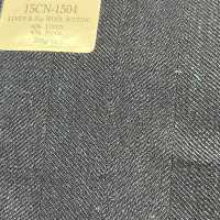 15CN1504 CANONICO(カノニコ) LINEN&21μ WOOL SUITING 紺 ヘリンボーン[生地] CANONICO(カノニコ) サブ画像