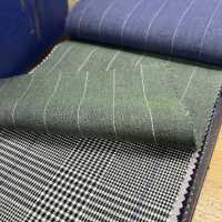 15CN1511 2025SS CANONICO カノニコ 21μ WOOL&LINEN TROPICAL 緑 ペンシルストライプ[生地] CANONICO(カノニコ) サブ画像