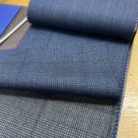 15CN1531 CANONIC カノニコ 21μ RUSTIC TROPICAL グレンチェック 濃青[生地] CANONICO(カノニコ) サブ画像
