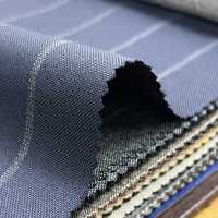 15CN1539 CANONIC カノニコ 21μ RUSTIC TROPICAL チョークストライプ 紺[生地] CANONICO(カノニコ) サブ画像