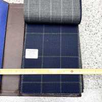 15CN1541 CANONIC カノニコ 21μ RUSTIC TROPICAL 紺 ウィンドウペン[生地] CANONICO(カノニコ) サブ画像