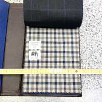 15CN1571 CANONIC カノニコ WOOL SILK&LINEN TROPICAL ギンガムチェック 茶[生地] CANONICO(カノニコ) サブ画像