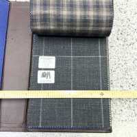 15CN1573 CANONIC カノニコ WOOL SILK&LINEN TROPICAL ウィンドペン グレー[生地] CANONICO(カノニコ) サブ画像