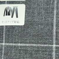15CN1573 CANONIC カノニコ WOOL SILK&LINEN TROPICAL ウィンドペン グレー[生地] CANONICO(カノニコ) サブ画像