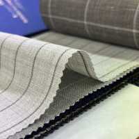 15CN1575 CANONIC カノニコ WOOL SILK&LINEN TROPICAL ペンシルストライプ ベージュ[生地] CANONICO(カノニコ) サブ画像